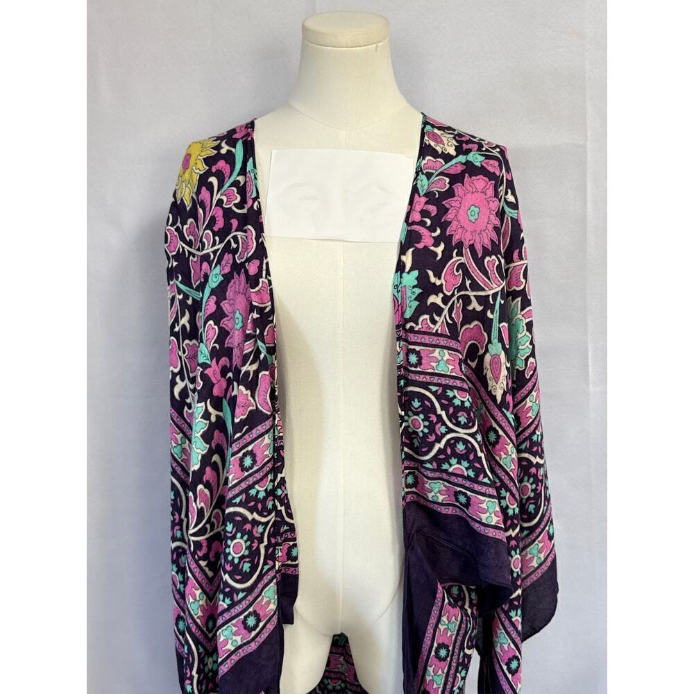 Women’s Purple Floral Kaftan OSFM